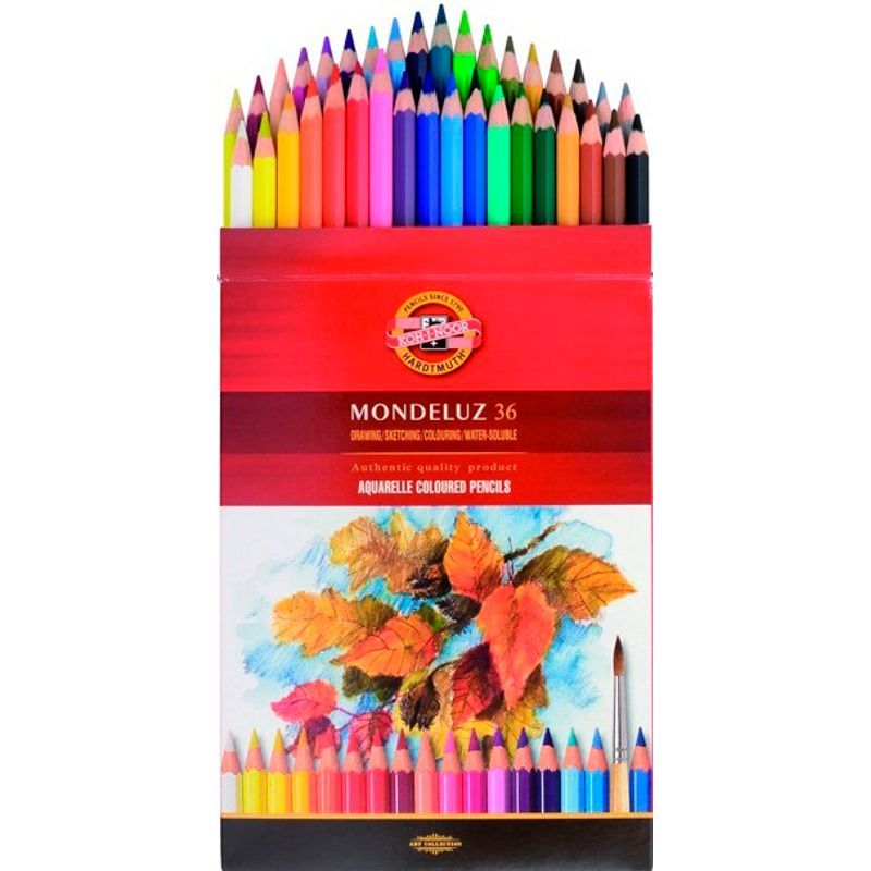 KOH Mondeluz Fruit 36 akvarellikynälaj., kartonkirasia