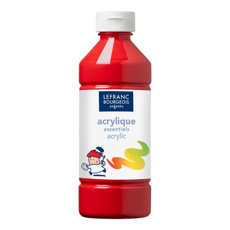 LB Acrylic 500ml 355 Primary red, matta, matta akryyliväri