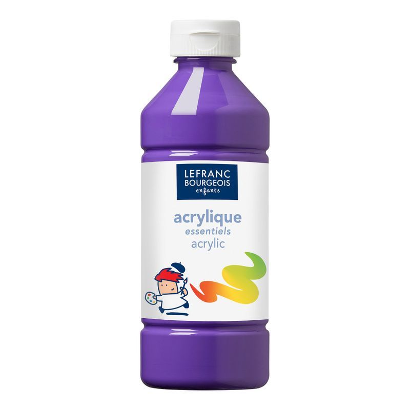 LB Acrylic 500ml 601 Violet, matta, matta akryyliväri