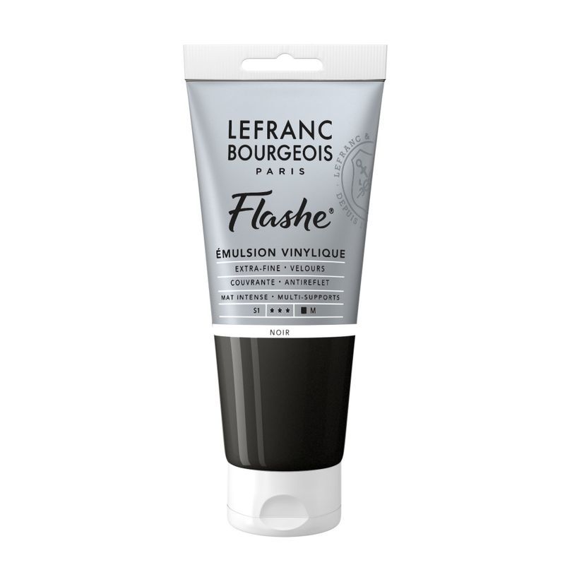 LB Flashe Vinyl acrylic 80ml 265 Black x, vinyyliväri