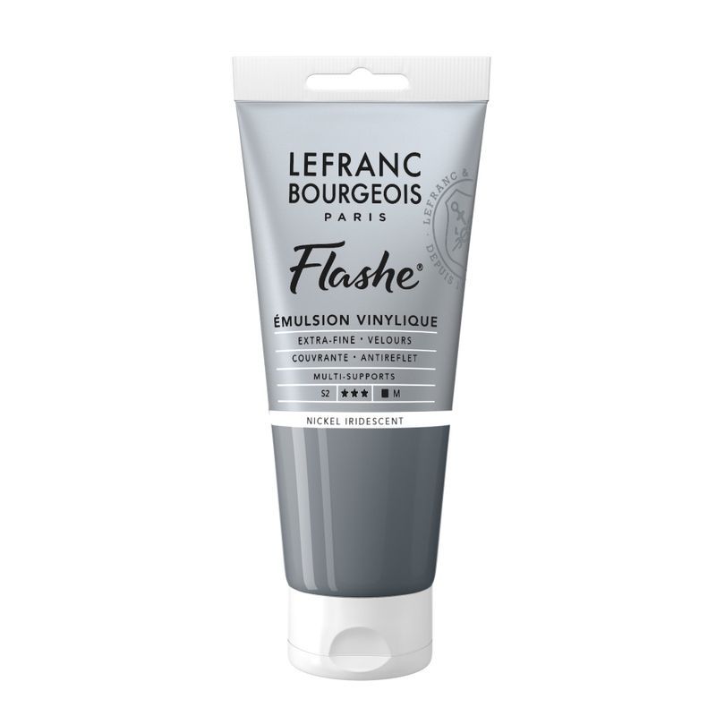 LB Flashe Vinyl acrylic 80ml 833 Nickel Irides, metallihohto