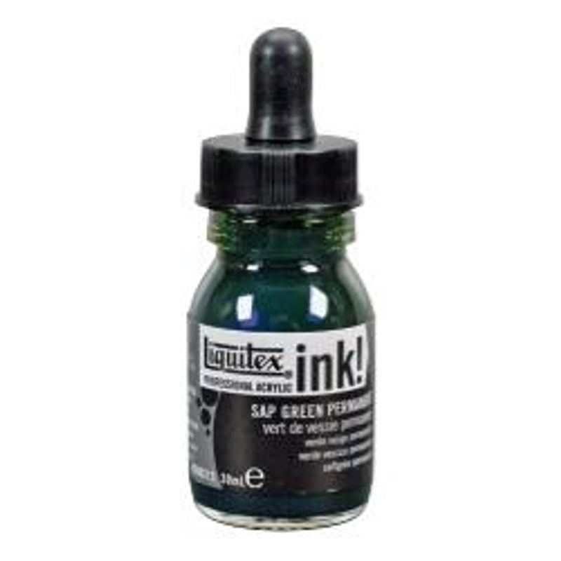 Liquitex Acrylic Ink 30ml 315 Sap green permanent, Akryylimuste
