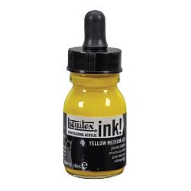 Liquitex Acrylic Ink 30ml 412 Yellow medium azo, Akryylimuste
