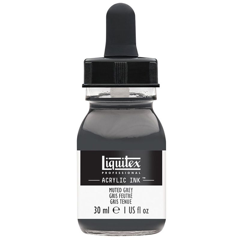 Liquitex Acrylic Ink 30ml 505 Grey Muted, Akryylimuste
