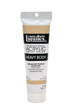Liquitex Heavy Body 138ml 434 Unbleached Titanium, akryyliväri