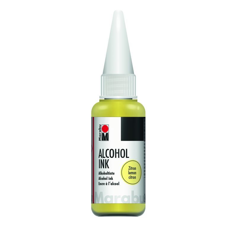 Marabu Alcohol ink 20 ml 020 lemon, sitruuna