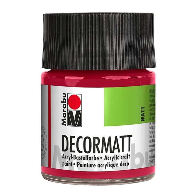 Marabu Askarteluväri matt 50ml 032 Carmine red, Karmiininpunainen