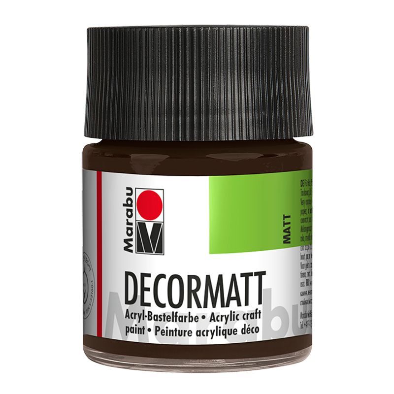 Marabu Askarteluväri matt 50ml 045 Dark brown, Tummanruskea