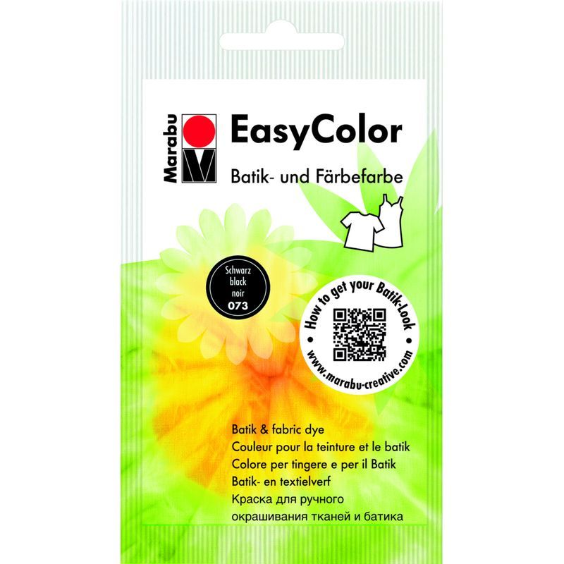 Marabu EasyColor 25g 073 Black, batiikkiväri, musta