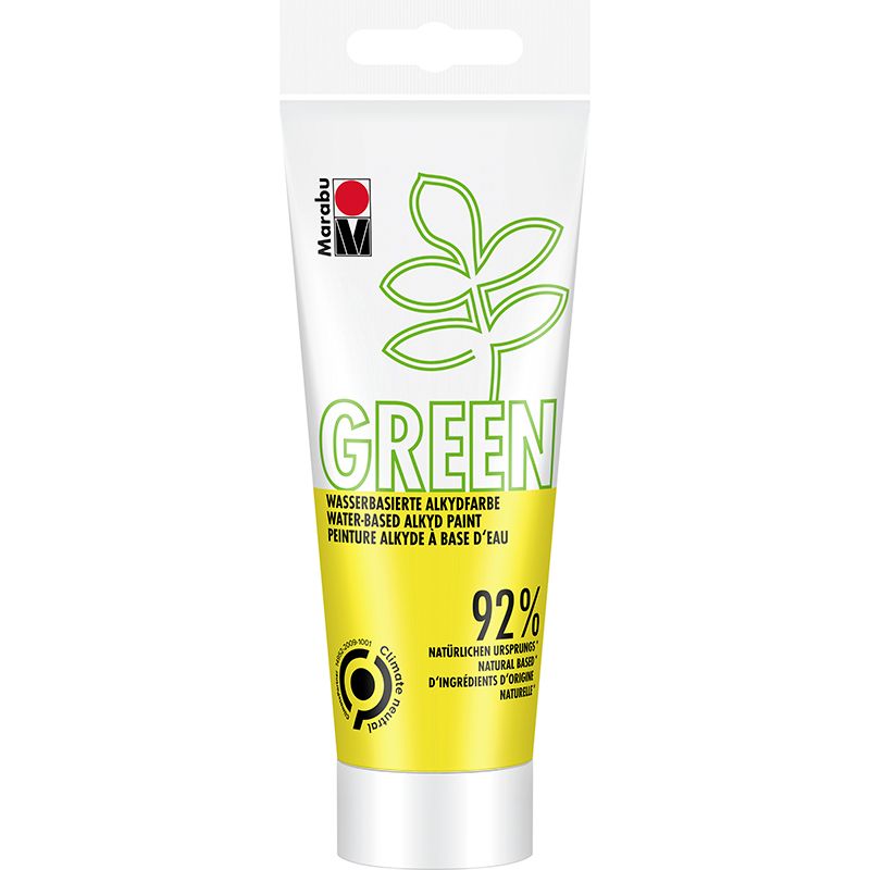 Marabu Green alkydimaali 100ml 220 auringonkelt, sunshine yellow