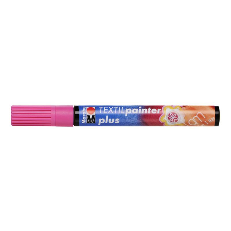 Marabu Tekstiilitussi PLUS 033 3mm ruusu, vaaleille ja tummille kankaille