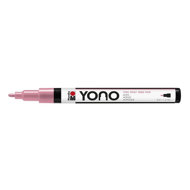 Marabu YONO Marker 0,5-1,5mm 033 rose pink, akryylimaalitussi, pyöreä kärki