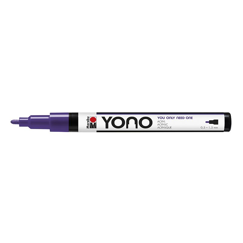 Marabu YONO Marker 0,5-1,5mm 251 violet, akryylimaalitussi, pyöreä kärki