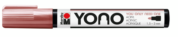 Marabu YONO Marker 1,5-3mm 734 rose gold, akryylimaalitussi, pyöreä kärki