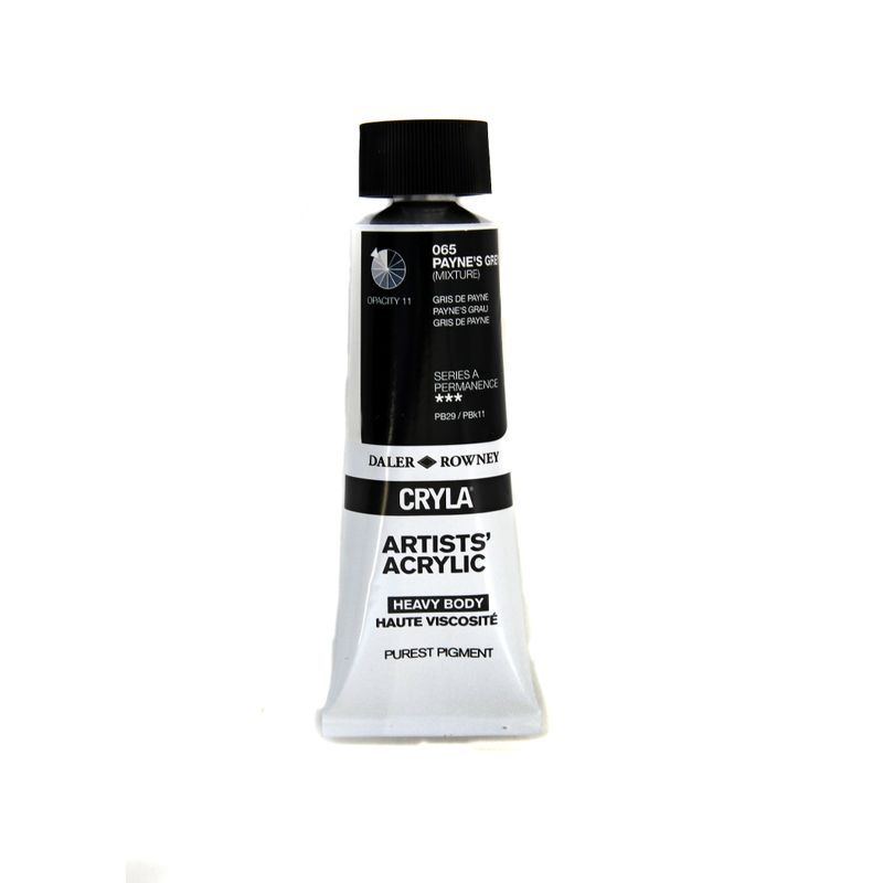 PA. DR Cryla acrylic 75ml 065 Payne's grey (A), taiteilija-akryyliväri
