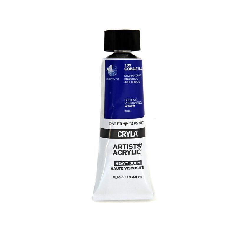 PA. DR Cryla acrylic 75ml 109 Cobalt blue (C), taiteilija-akryyliväri