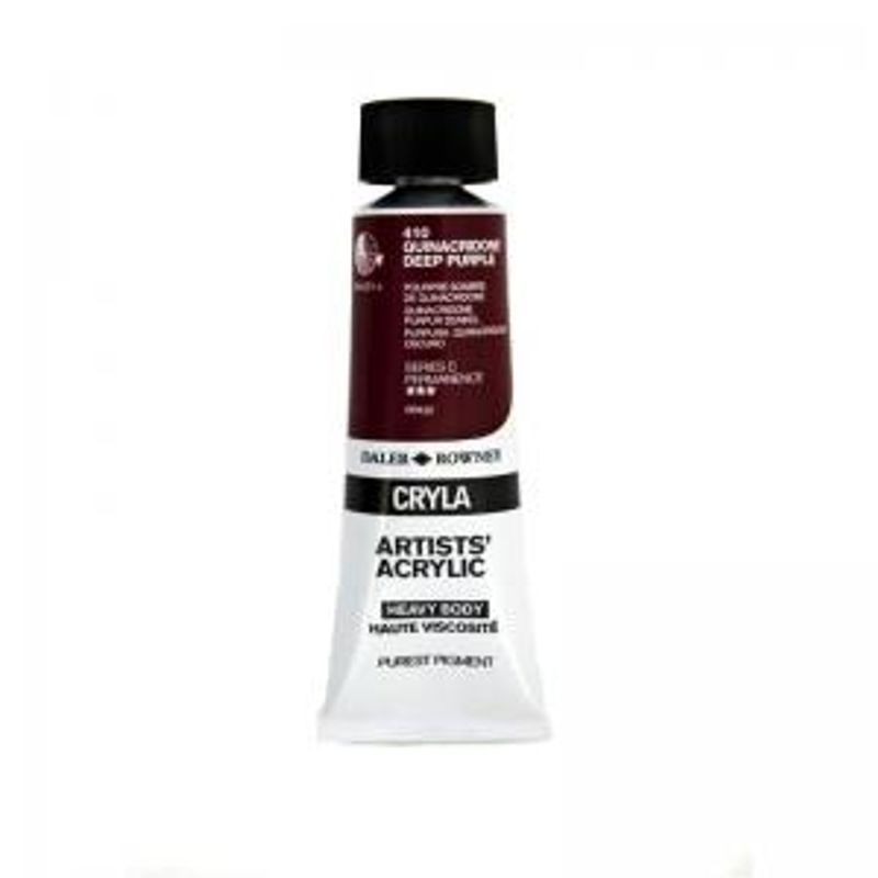PA. DR Cryla acrylic 75ml 410 Quinacrid deep purpl, taiteilija-akryyliväri