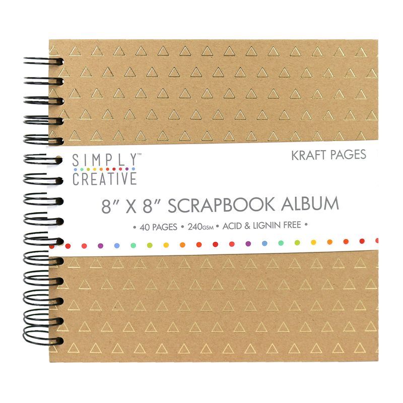 PA. SC Scrapbook kierre 20x20 (40)voimapap kultako, 240g, happovapaa