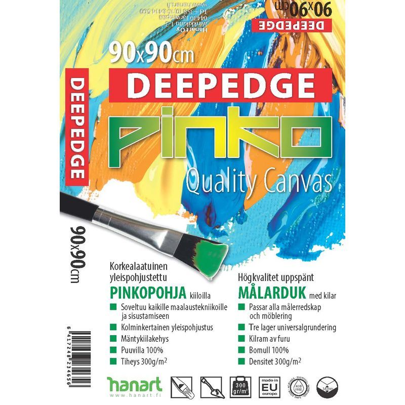 PINKO DEEPEDGE 90x90cm Maalauspohja 38mm, 100% puuvilla 300g (36)