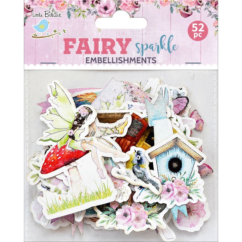 P. L.Birdie paperikuviot Fairy Sparkle, 52kpl keij