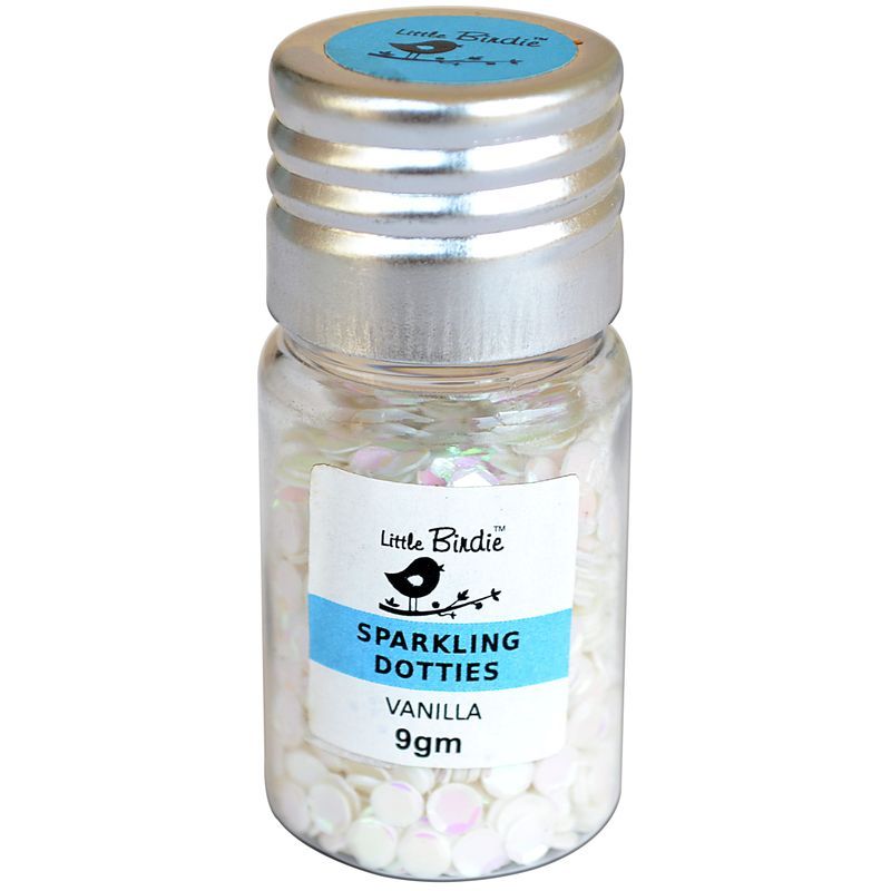P. Little Birdie kimallekoristeet 9g vanilja