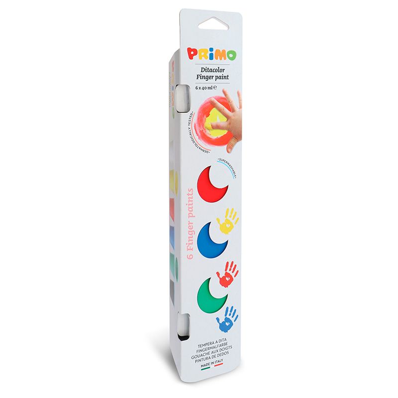 PRIMO sormivärit 40ml 6 väriä, piikkipakkaus