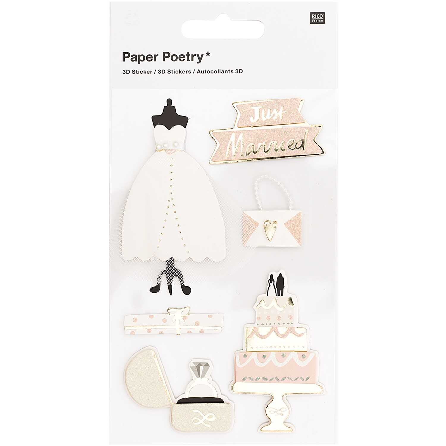 RICO 3D tarra-arkki Just Married