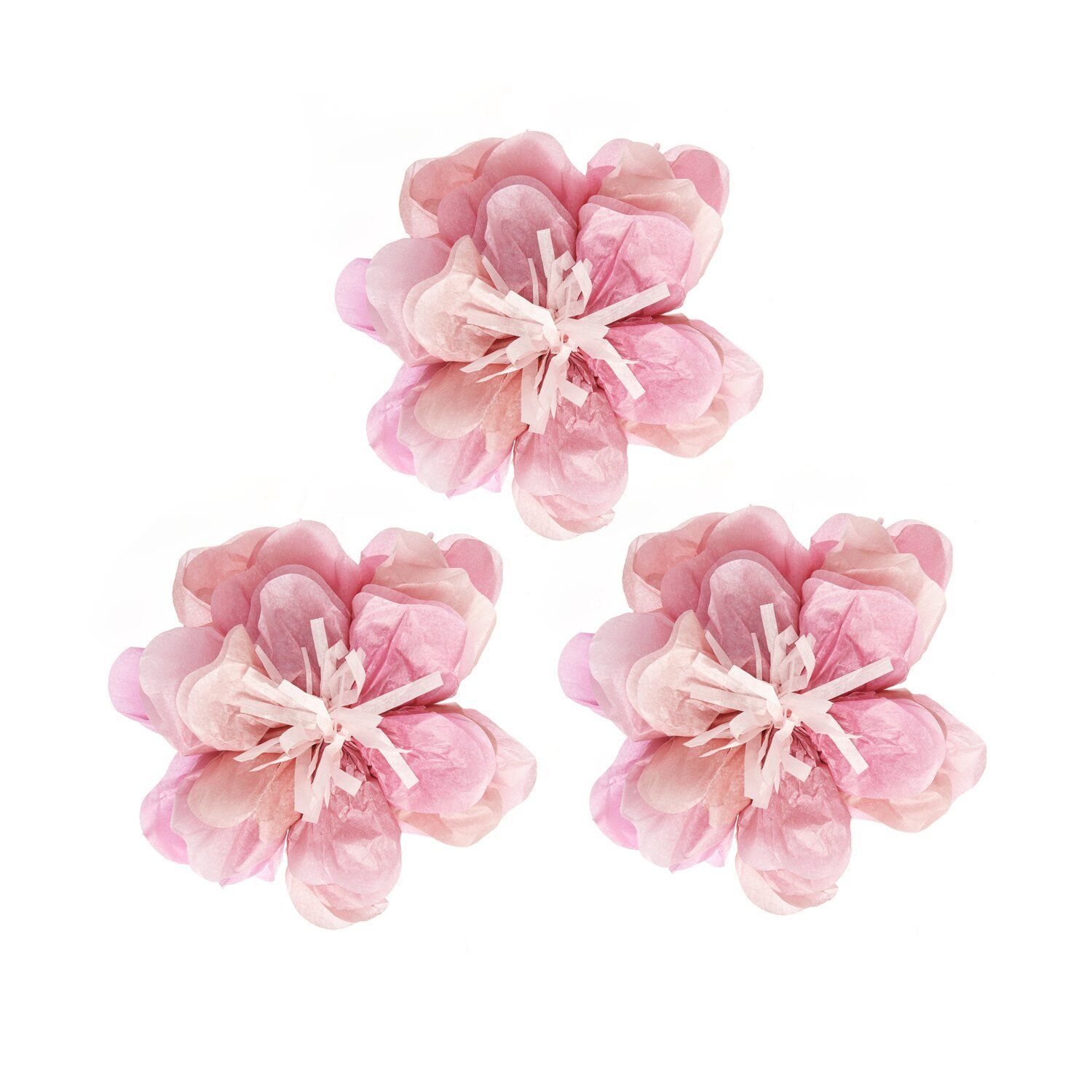 RICO silkkipaperikukat 3kpl 13cm Wild Rose, S, FSC