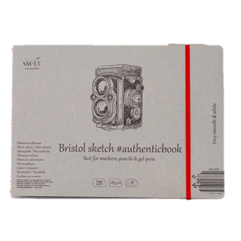 SMLT Bristol luonnoslehtiö 185g 245x179mm (18), kuminauhasuljenta