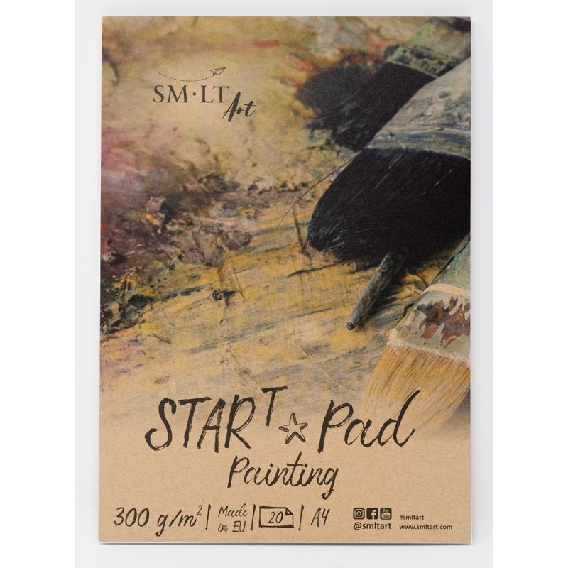 SMLT Star T maalauslehtiö Painting 300g A4(20) FSC, akryyli- ja öljylehtiö