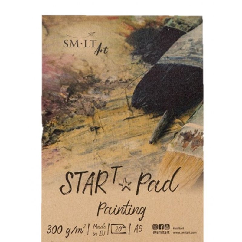 SMLT Star T maalauslehtiö Painting 300g A5 (20), akryyli- ja öljylehtiö