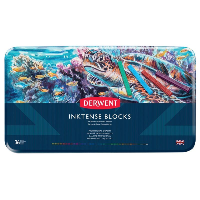 T Derwent Inktense Blocks 36 musteväriliitulajite