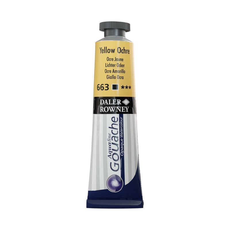T DR Aquafine Gouache 663 15ml Yellow Ochre