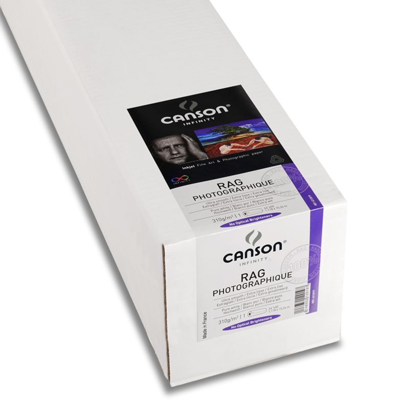 T Infinity Rag Photographique 310g 44T x 15.24m, Roll, matta