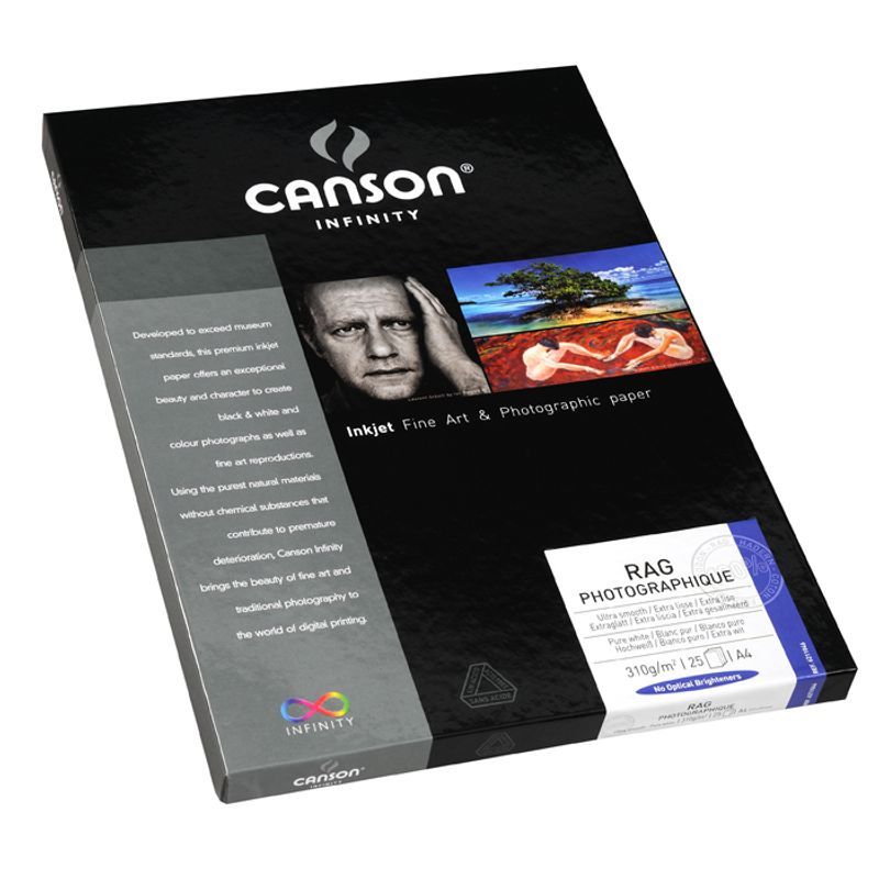 T Infinity Rag Photographique 310g A4 Box, 25 arkkia, matta