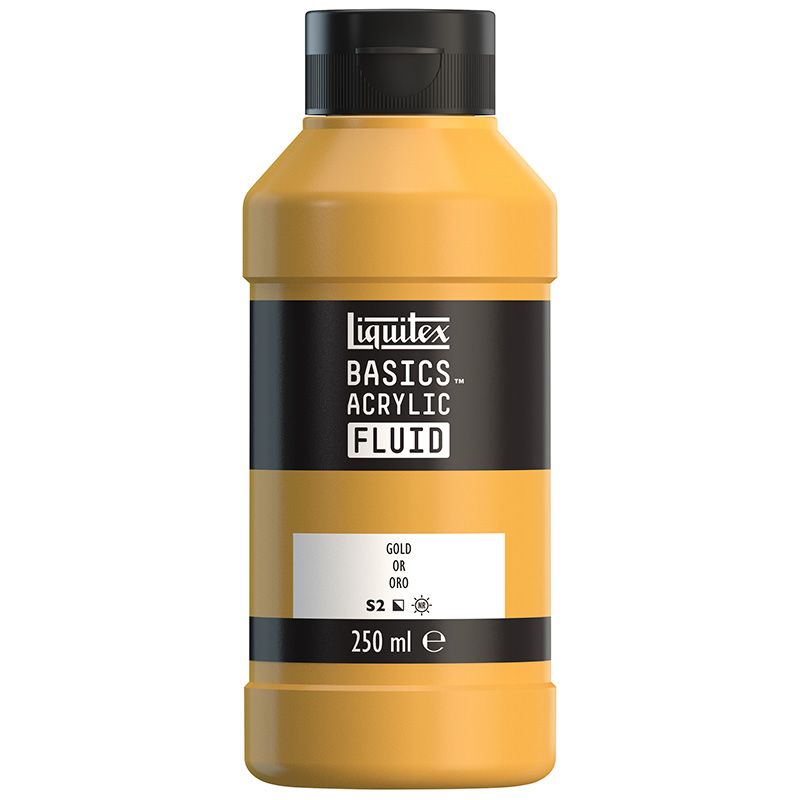 T LQX Basics Fluid 250ml 051 Gold, juokseva akryyliväri