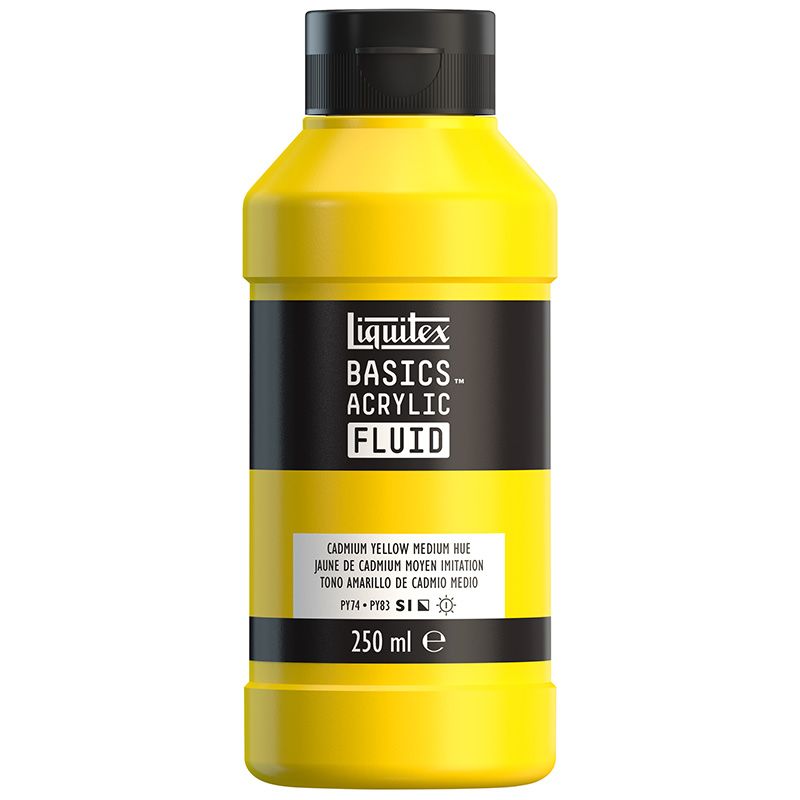 T LQX Basics Fluid 250ml 830 Cadmium YellowMediumH, juokseva akryyliväri