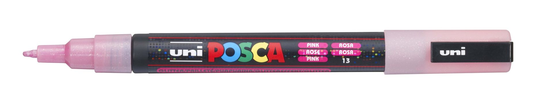 T UNI POSCA Marker PC-3M 0,9-1,3mm 13 pink glitter, 56
