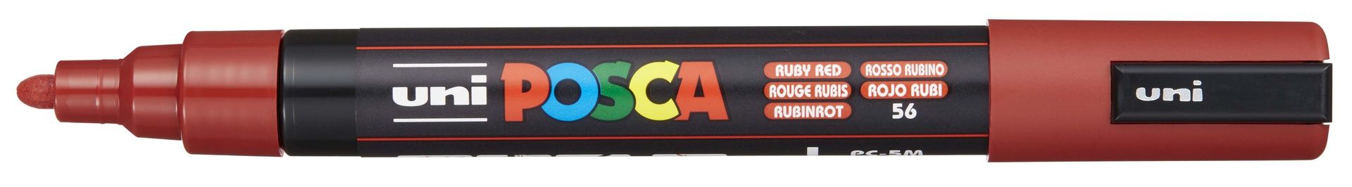 T UNI POSCA Marker PC-5M 1,8-2,5mm 56 ruby red, 48