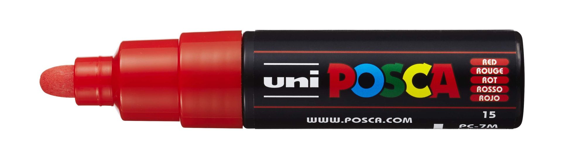 T UNI POSCA Marker PC-7M 4,5-5,5mm 15 red, 40