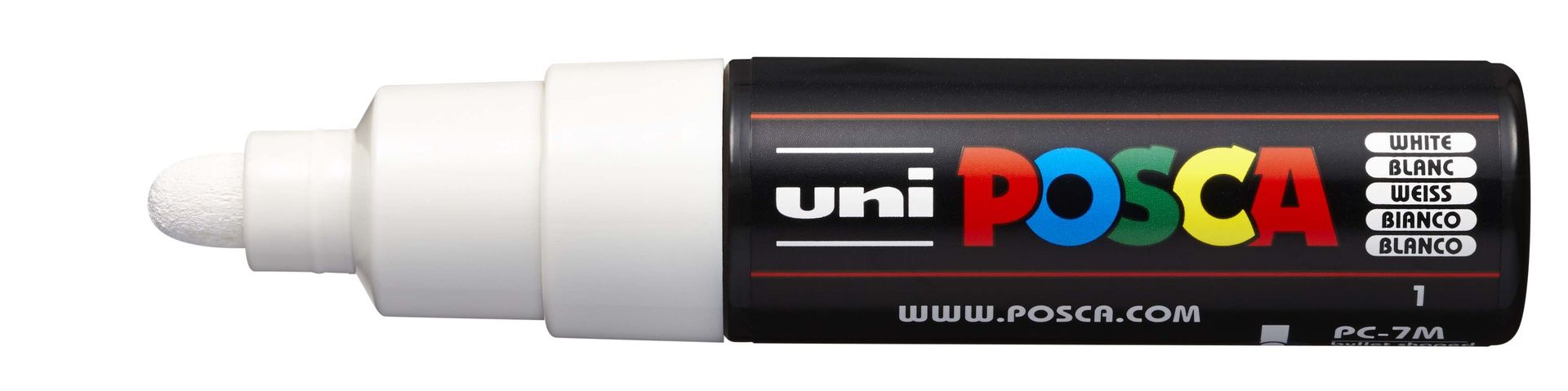 T UNI POSCA Marker PC-7M 4,5-5,5mm 1 white, 52