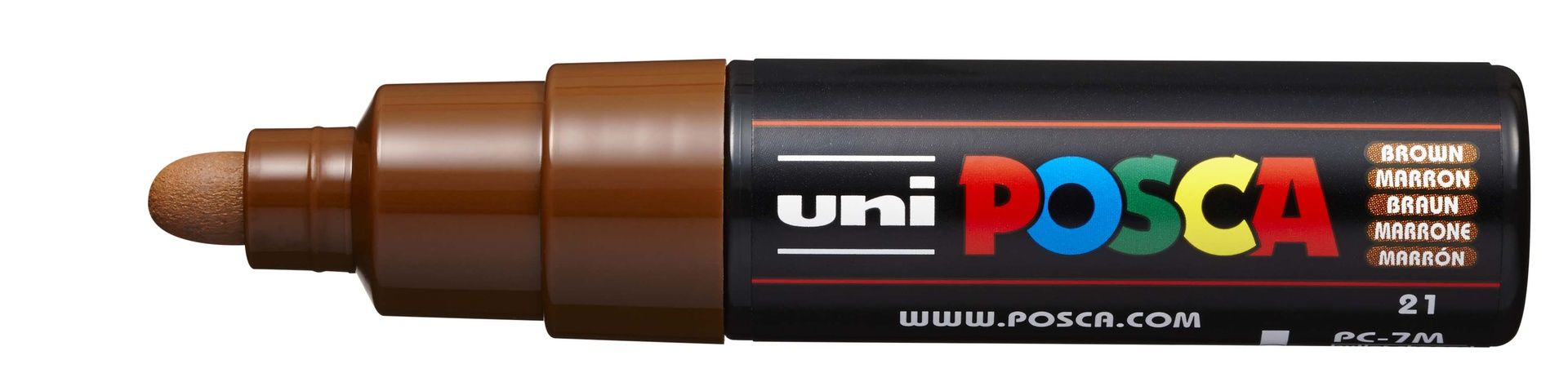 T UNI POSCA Marker PC-7M 4,5-5,5mm 21 brown, 45