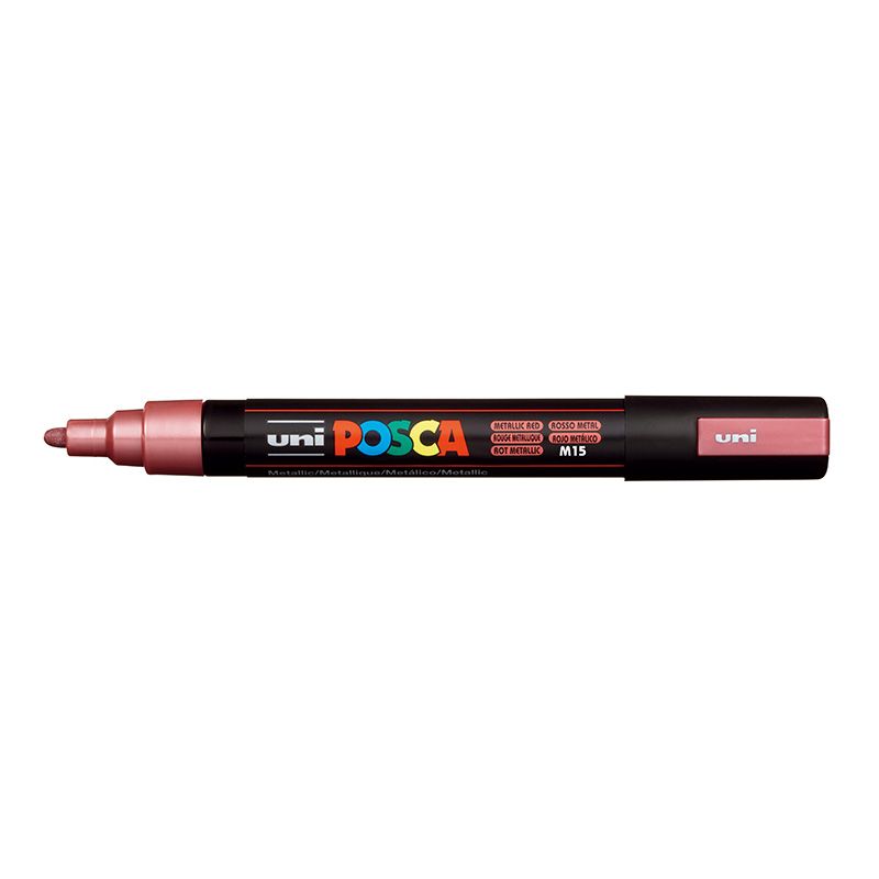 UNI POSCA Marker PC-5M 1,8-2,5mm M15 metallic red, 860