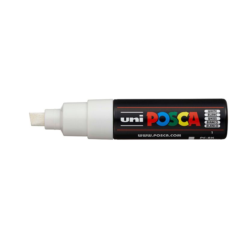 UNI POSCA Marker PC-8K 8mm 1 white, 52