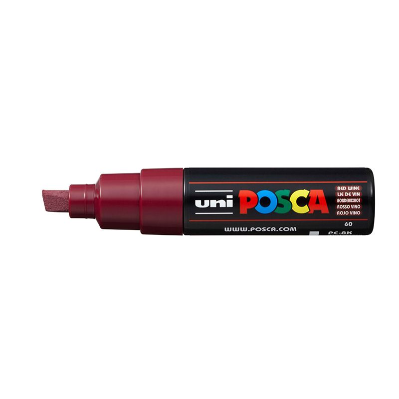 UNI POSCA Marker PC-8K 8mm 60 red wine, 50