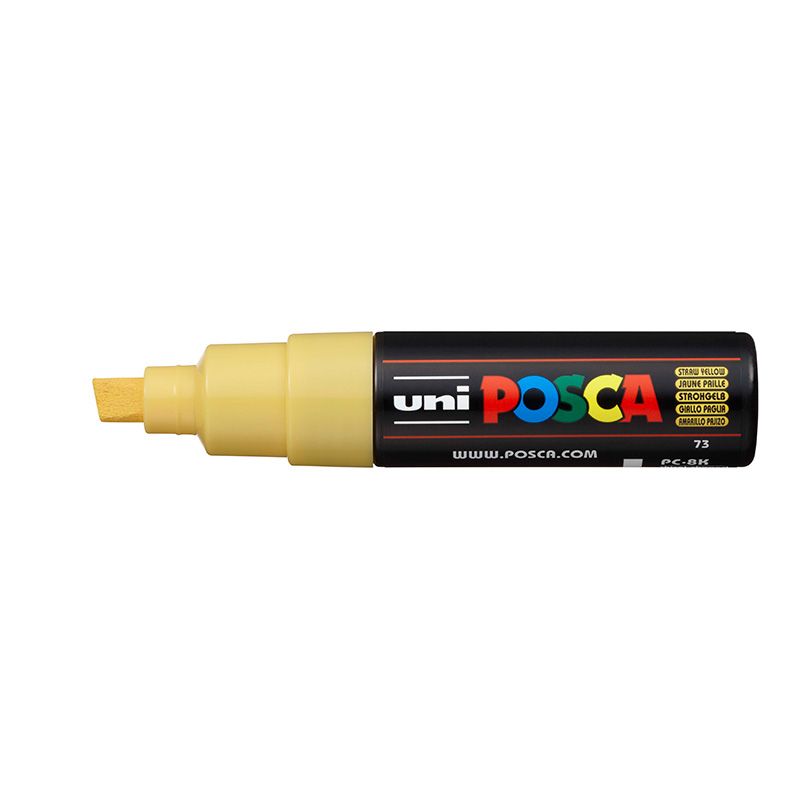 UNI POSCA Marker PC-8K 8mm 73 straw yellow, 38