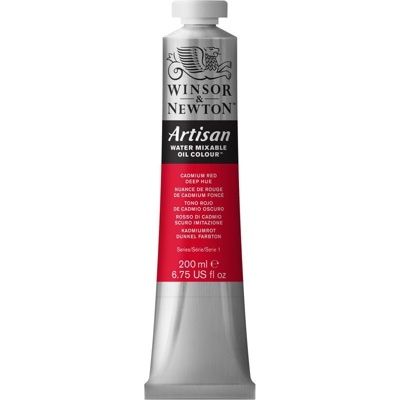 WN Artisan 200ml 098 Cadmium red deep hue, 200ml vesiliukoinen öljyväri