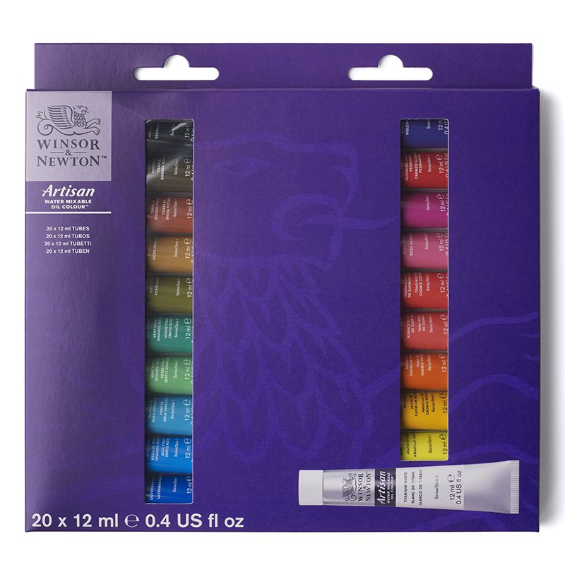 WN Artisan 20x12ml vesiliukoin. öljyvärilajitelma