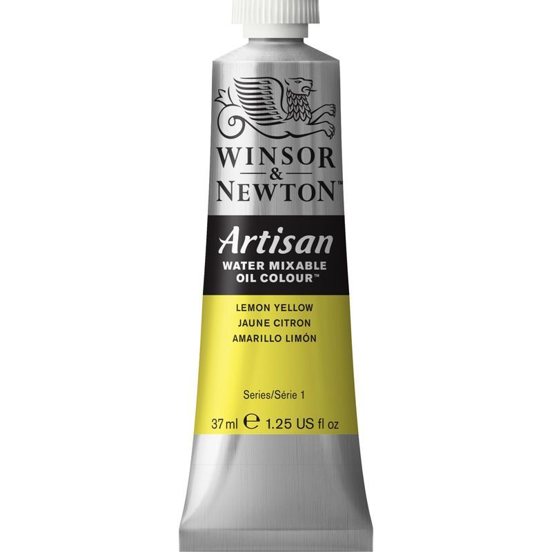 WN Artisan 37ml 346 Lemon yellow (1) x xx, vesiliukoinen öljyväri FIAR06 FIAR10