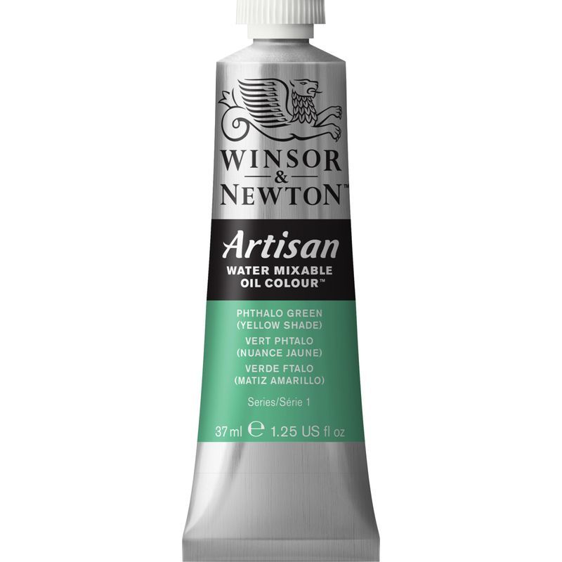 WN Artisan 37ml 521 Phthalo green yellow shade (1, vesiliukoinen öljyväri